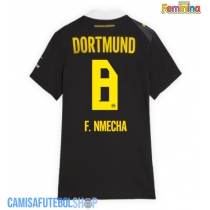 Camisa de time de futebol Borussia Dortmund Felix Nmecha #8 Replicas 2º Equipamento Feminina 2026-27 Manga Curta